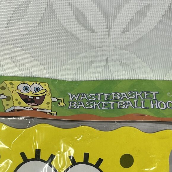 5 for $25| Nickelodeon SpongeBob SquarePants Wastebasket Basketball Hoop 2003 - Picture 3 of 8
